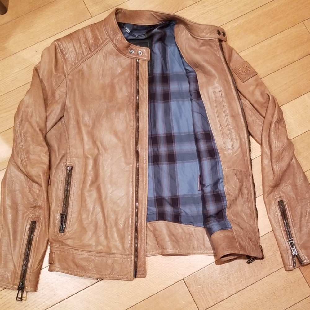 Mens Belstaff leather jacket - Picture 5 of 9
